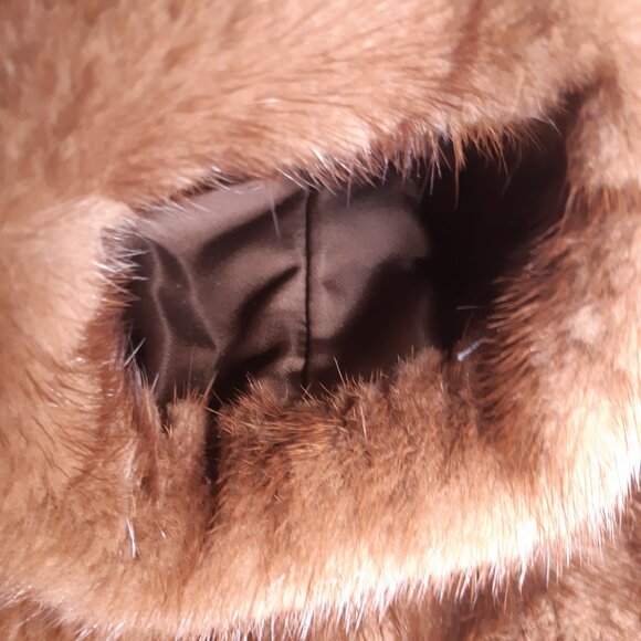 1960s Beige Mink Coat Mid Length Custom Women's Coat | The Fur Boutique - Picture 8 of 16